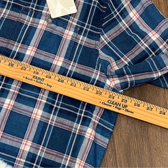 NEW Tommy Bahama Soul Cal Surf Plaid Shirt Men's Size XL Bering Blue Check - Picture 4 of 10